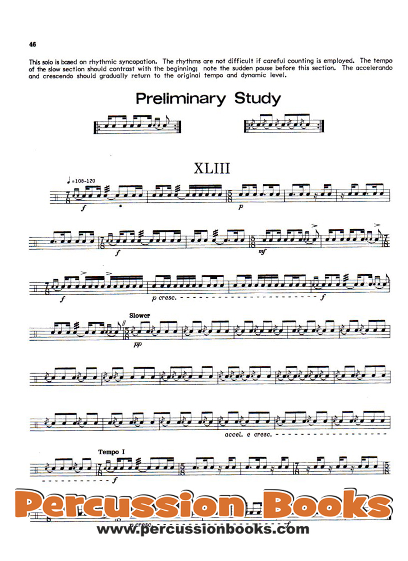 Solos and Duets for Snare Drum Sample 3